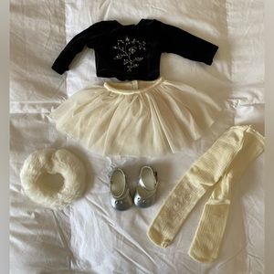 American Girl Doll Holiday Party Outfit in Cream early 2000s Y2K